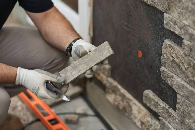 Cladding Installation Work Bricks Cladding Installation – AT Services